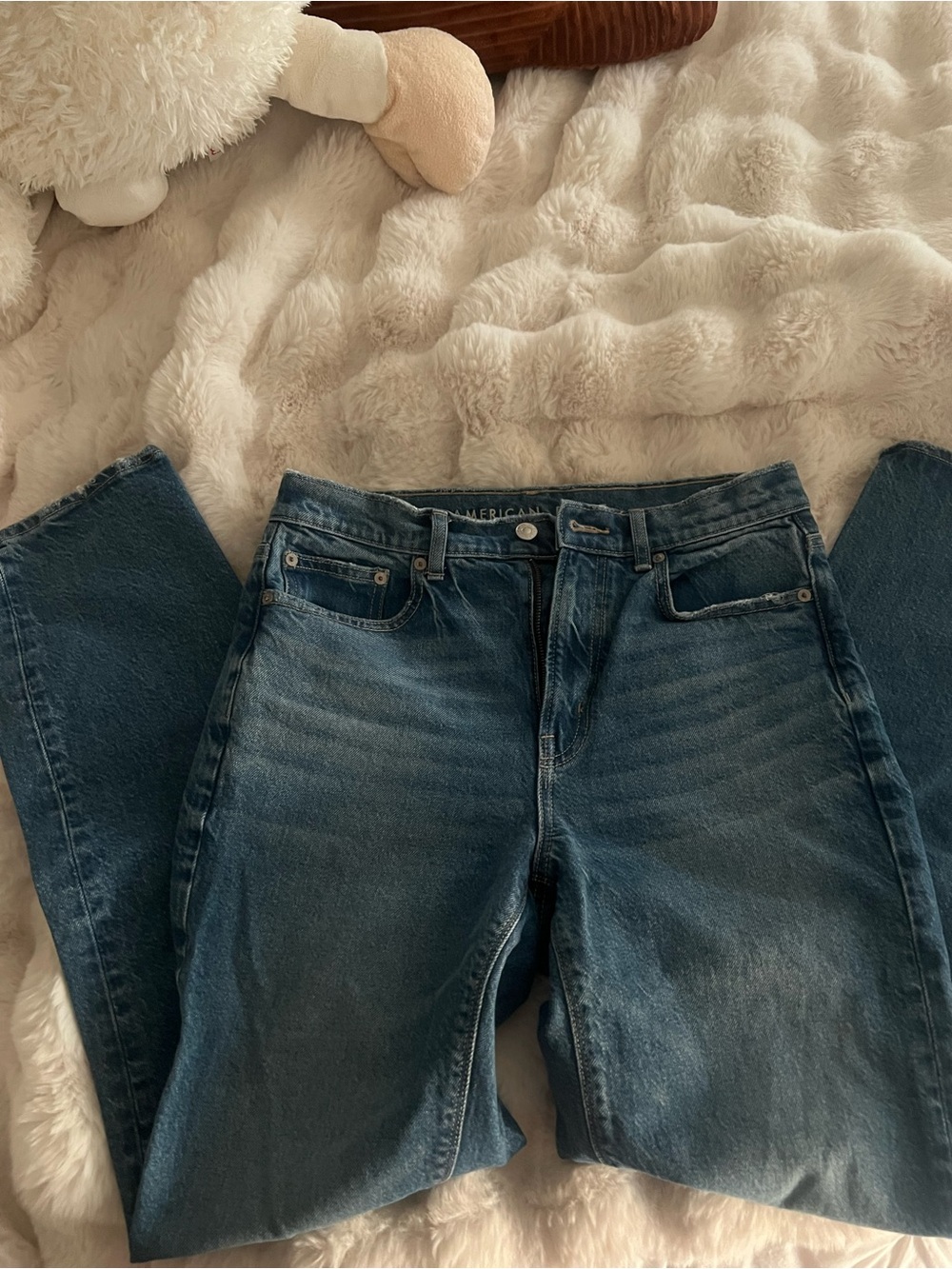 American Eagle Stretch Jeans in Medium Blue